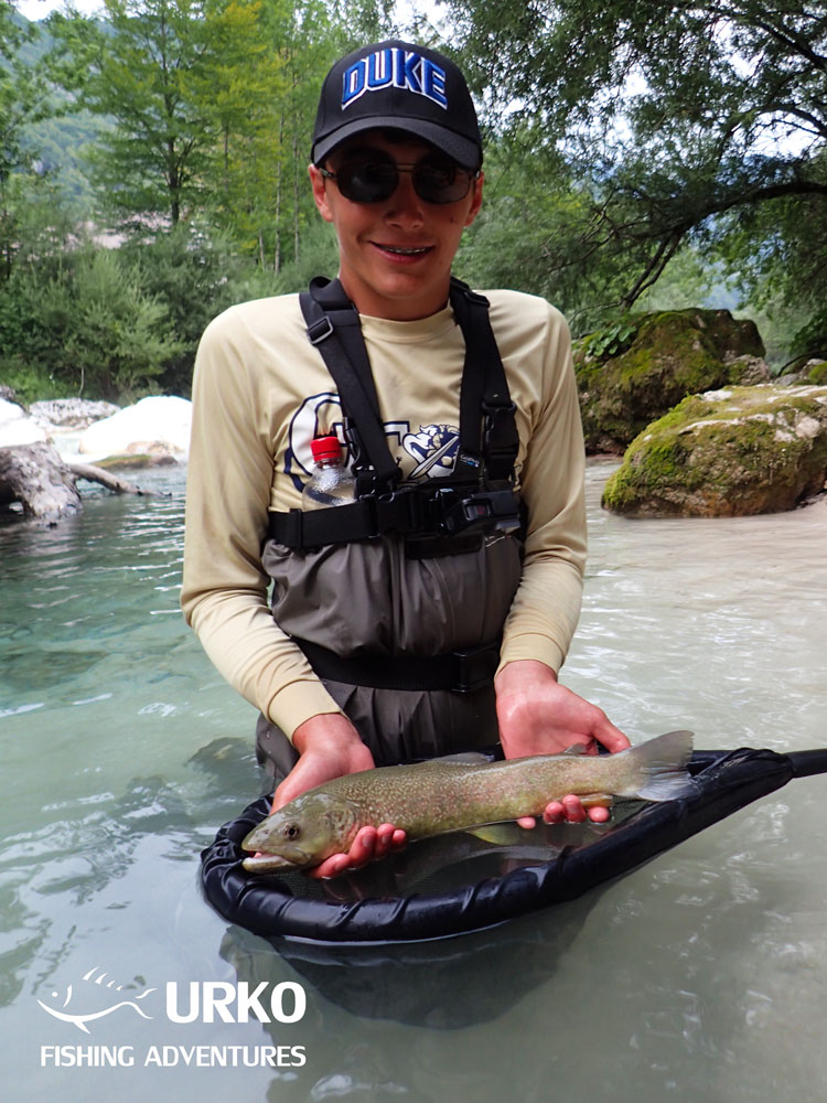 Urko Fishing Adventures Angling Service Fly Fishing Keepemwet Marble Trout Soča River Slovenia